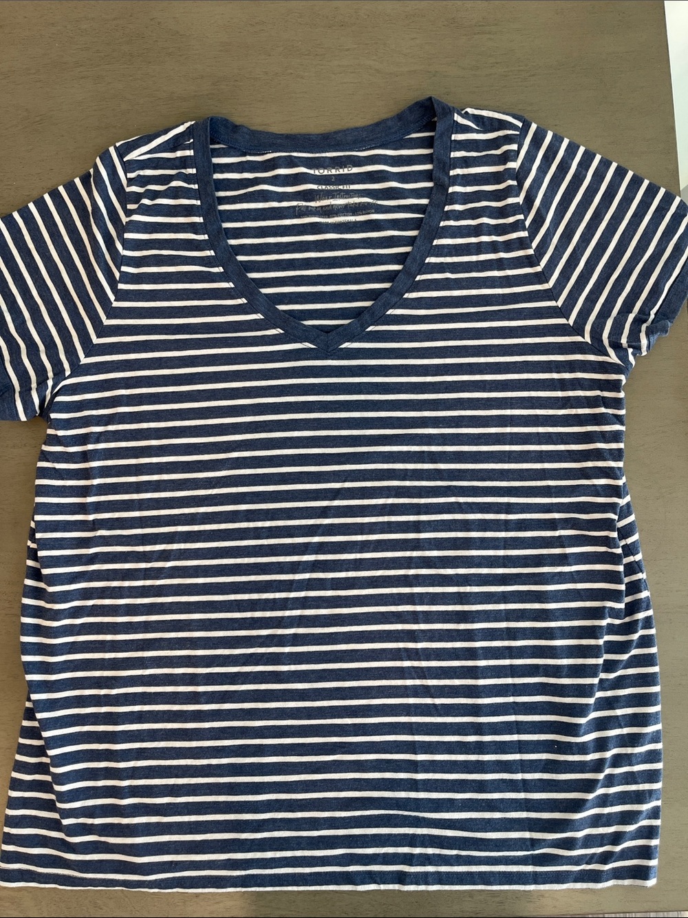 torrid Navy & White Striped Tee - Classic Fit